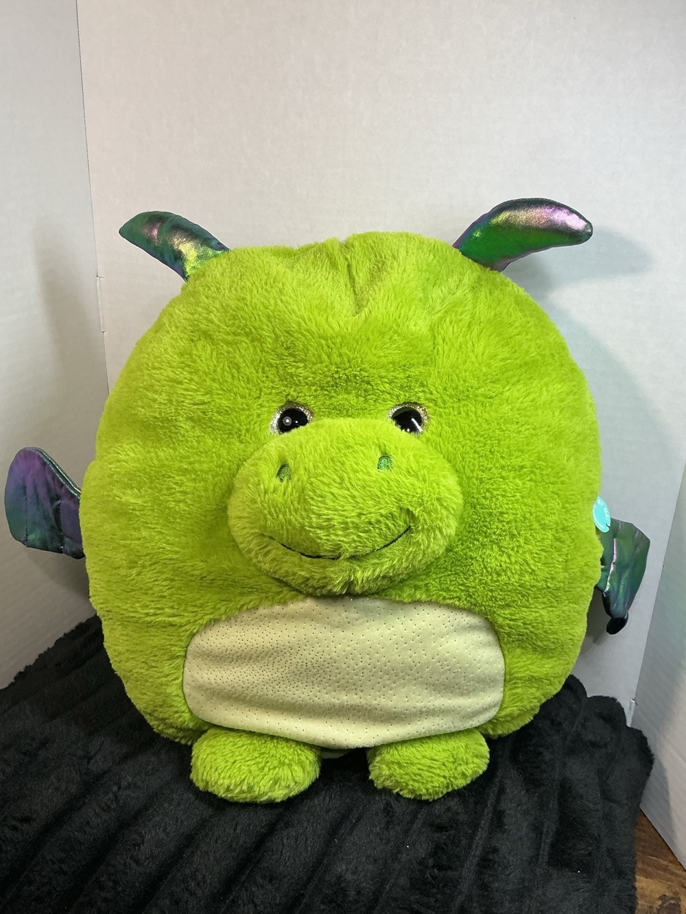 Hug Me Monster Plush Large Light Up Glitter Eyes Wings NWT Stuffed Animal Toy